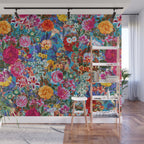 Multicolored Secret Garden Wall Mural Gallery Image 1