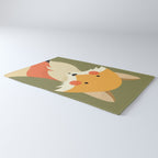 Red Fox, Animal Portrait Rug Gallery Image 3