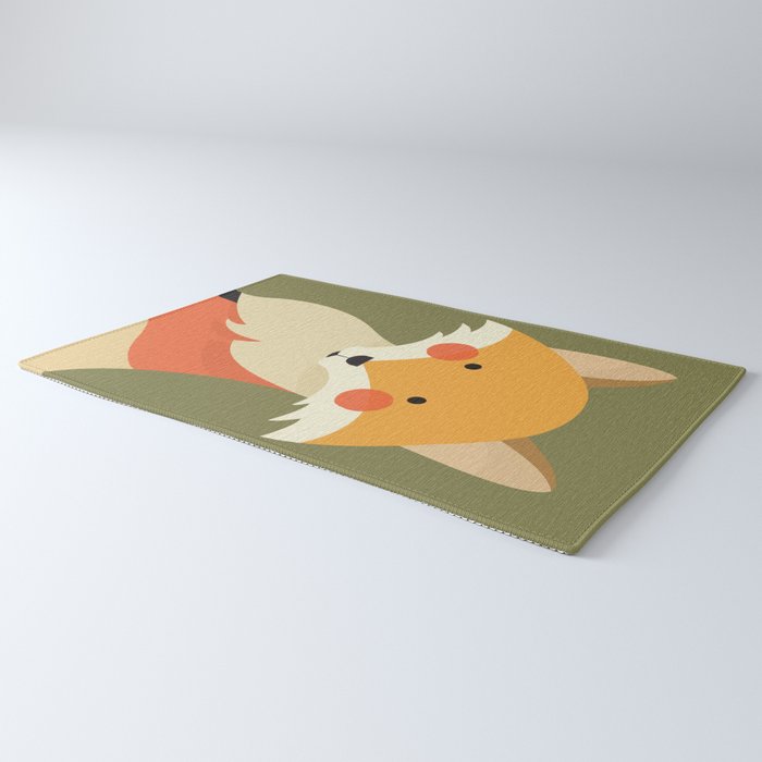 Red Fox, Animal Portrait Rug Gallery Image 3