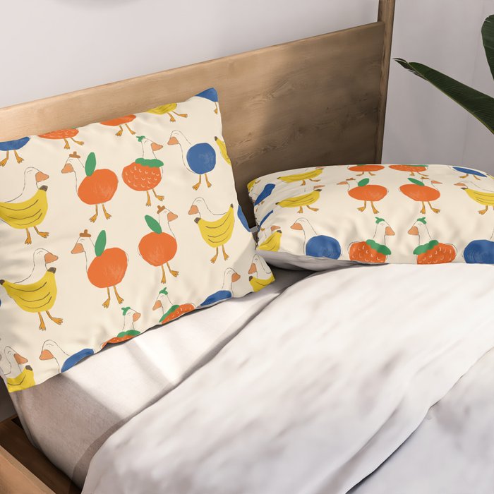 Fruit Ducks Pillow Sham Gallery Image 2