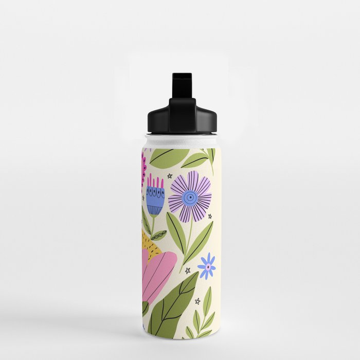 Flower Party  Water Bottle Gallery Image 2