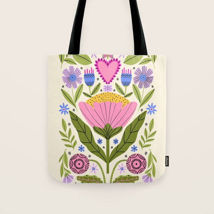 Flower Party  Tote Bag Gallery Image 1