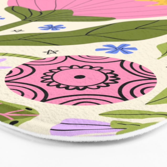 Flower Party  Bath Mat Gallery Image 3