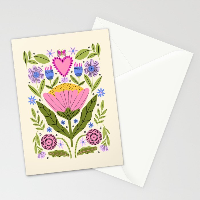 Flower Party  Stationery Card Gallery Image 2