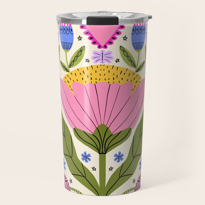 Flower Party  Travel Mug Gallery Image 1