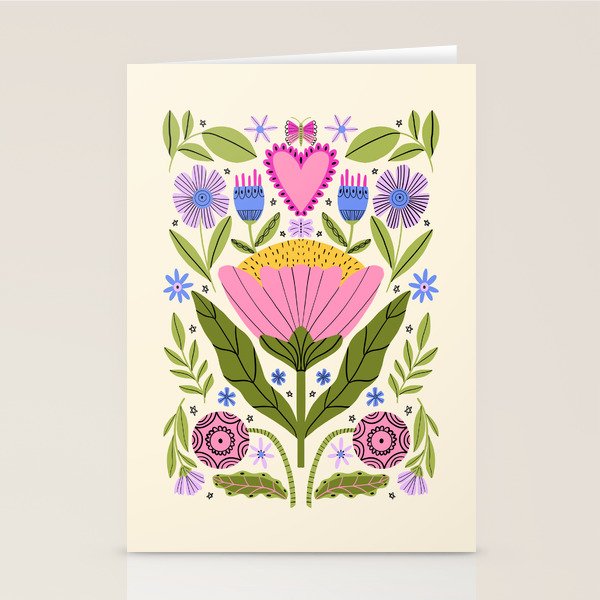 Flower Party  Stationery Card Gallery Image 1