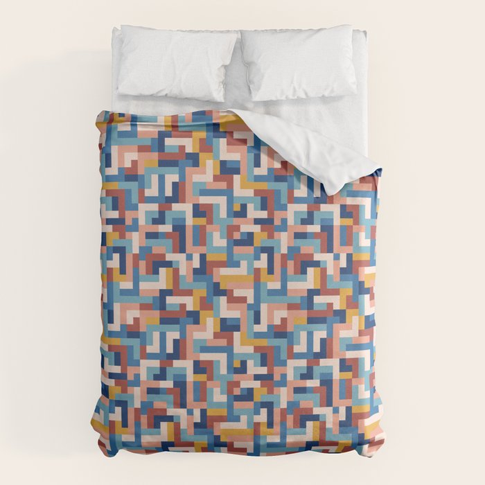 Boho M Tetris C Duvet Cover Gallery Image 6