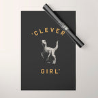 Clever Girl (Dark) Wrapping Paper Gallery Image 1