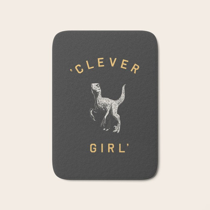 Clever Girl (Dark) Bath Mat Gallery Image 1