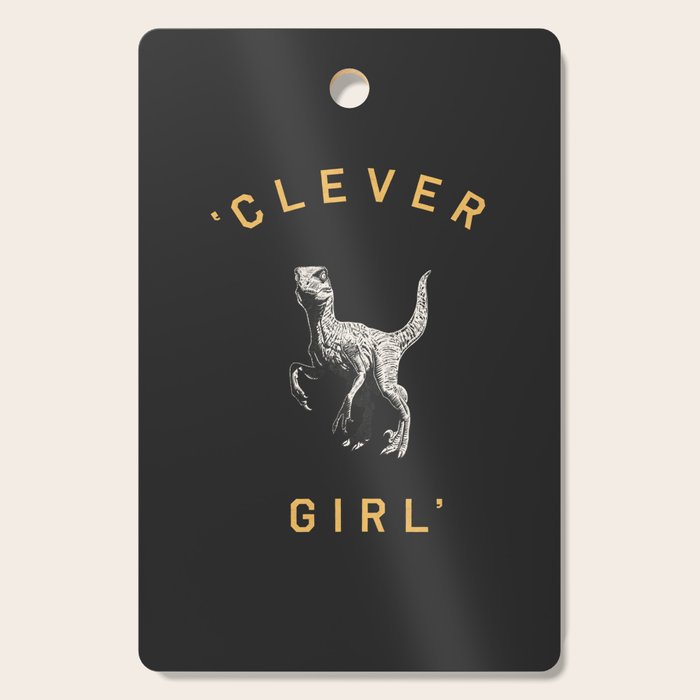 Clever Girl (Dark) Cutting Board Gallery Image 1