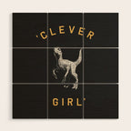 Clever Girl (Dark) Wood Wall Art Gallery Image 1