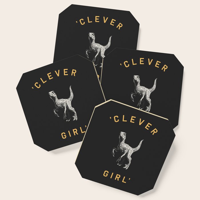 Clever Girl (Dark) Coaster Gallery Image 1