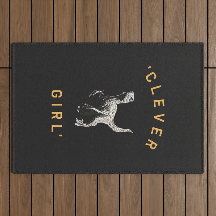 Clever Girl (Dark) Outdoor Rug Gallery Image 1
