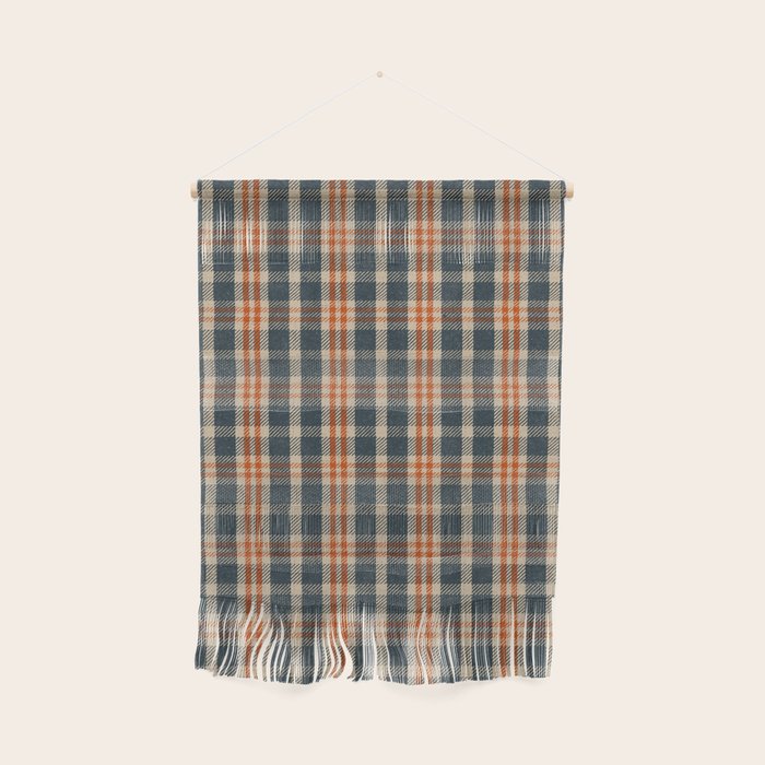 North Country Plaid - classic blue and red Wall Hanging Gallery Image 1