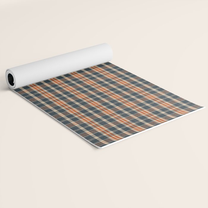 North Country Plaid - classic blue and red Yoga Mat Gallery Image 2