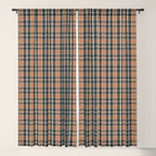 North Country Plaid - classic blue and red Window Curtain Gallery Image 5