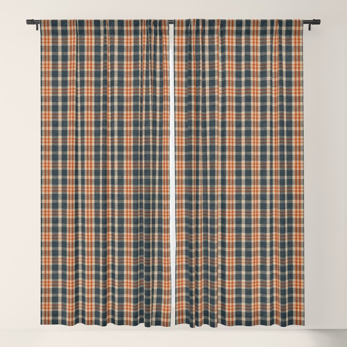 North Country Plaid - classic blue and red Window Curtain Gallery Image 5