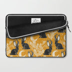Jackalope - marigold and black  Laptop Sleeve Gallery Image 2