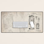 First Computer Patent - Technology Art - Antique Desk Mat Gallery Image 1