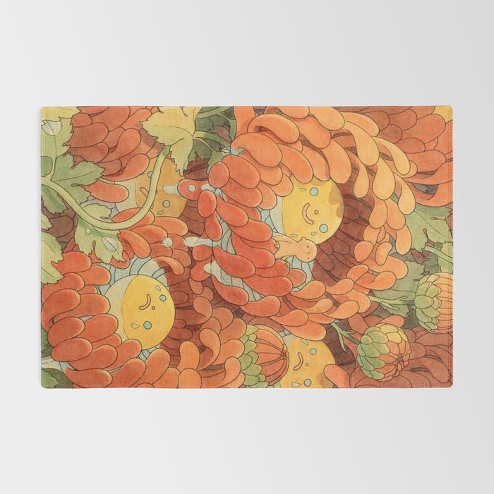 Weepy Chrysanthemums Rug Gallery Image 2