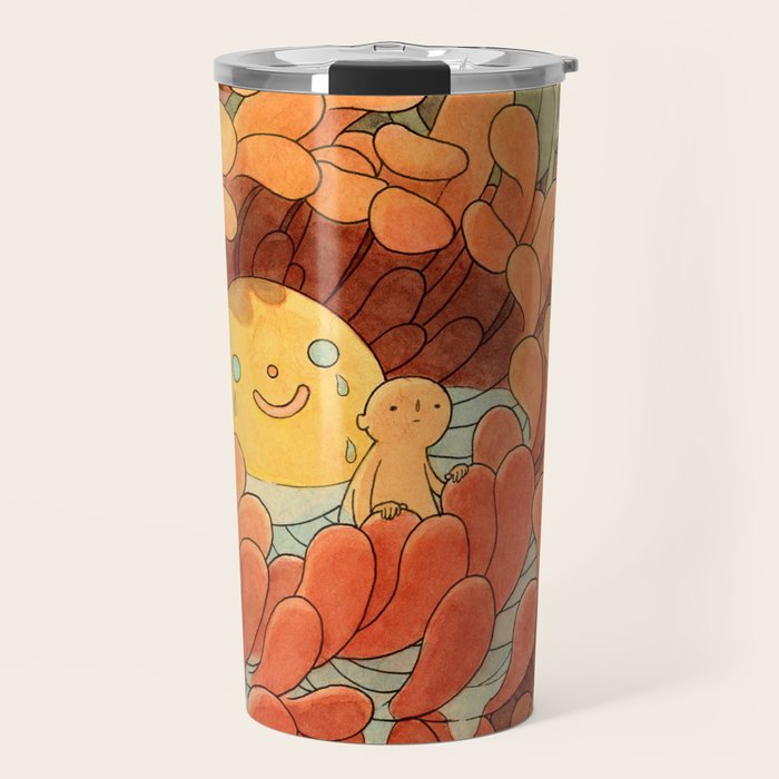 Weepy Chrysanthemums Travel Mug Gallery Image 1