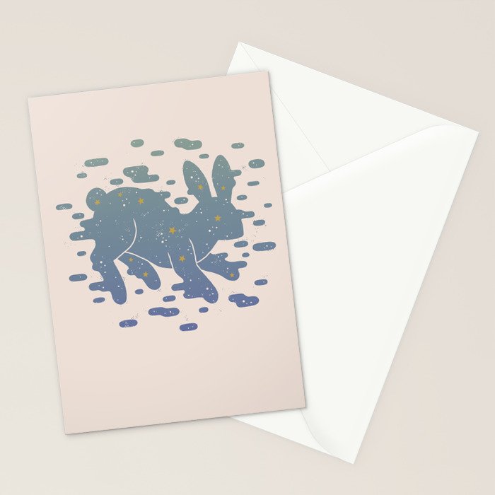 Lepus Constellation: Pastel Stationery Card Gallery Image 2