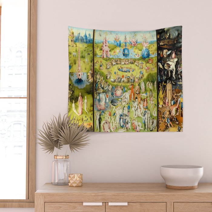 the Garden of Earthly Delights by Bosch Wall Tapestry Gallery Image 2
