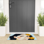 Variegated Human, Bohemian Woman Vitiligo Beauty, Self Love Positivity Mindset, Expressions Face Feelings Emotion Illustration, People Portrait Drawing Painting Welcome Mat Gallery Image 3