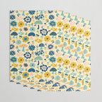 Magical Woodland Floral With Mushrooms Wrapping Paper Gallery Image 3