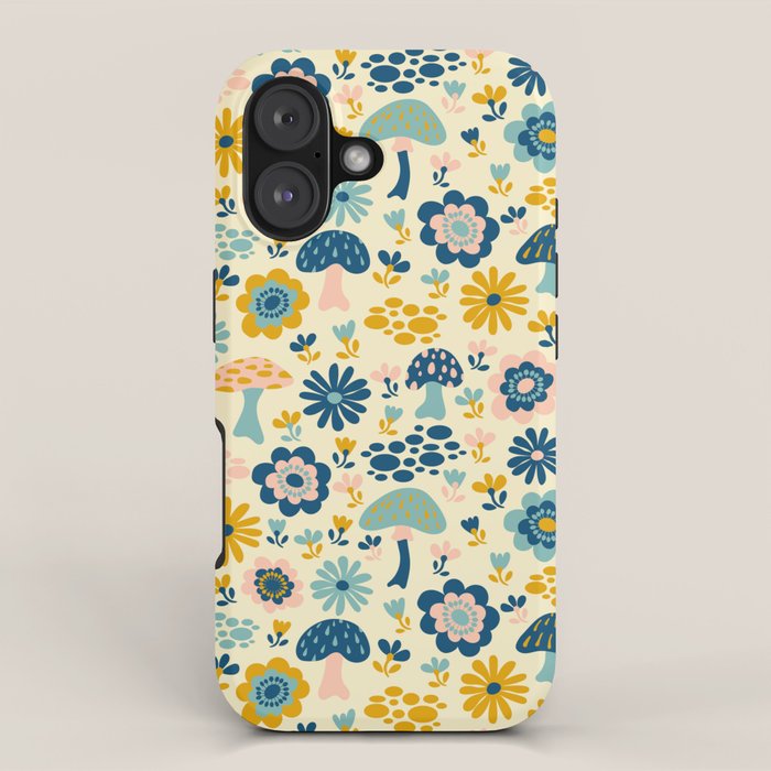 Magical Woodland Floral With Mushrooms iPhone Case Gallery Image 1