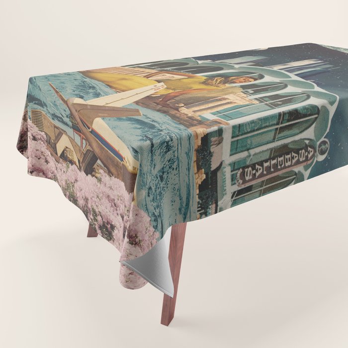 a Postcard from year 2345 Tablecloth Gallery Image 1