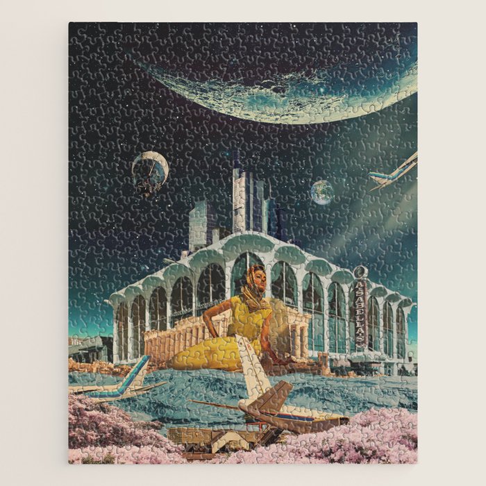a Postcard from year 2345 Jigsaw Puzzle Gallery Image 1
