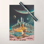 a Postcard from year 2345 Wrapping Paper Gallery Image 1