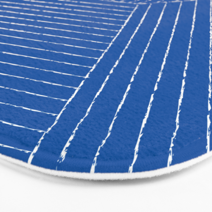 Lines (Sapphire Blue) Bath Mat Gallery Image 3
