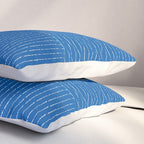 Lines (Sapphire Blue) Pillow Sham Gallery Image 3