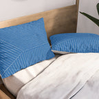 Lines (Sapphire Blue) Pillow Sham Gallery Image 2