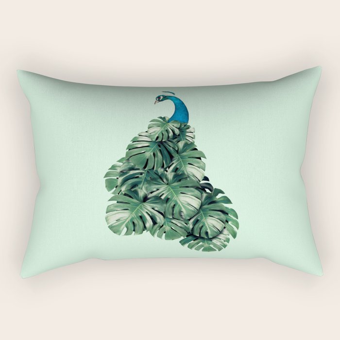 MONSTERA BIRD Rectangular Pillow Gallery Image 1
