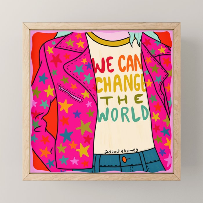 We Can Change the World Mini Art Print Gallery Image 1