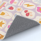 Little treasures, fun hand drawn pattern Rug Gallery Image 4