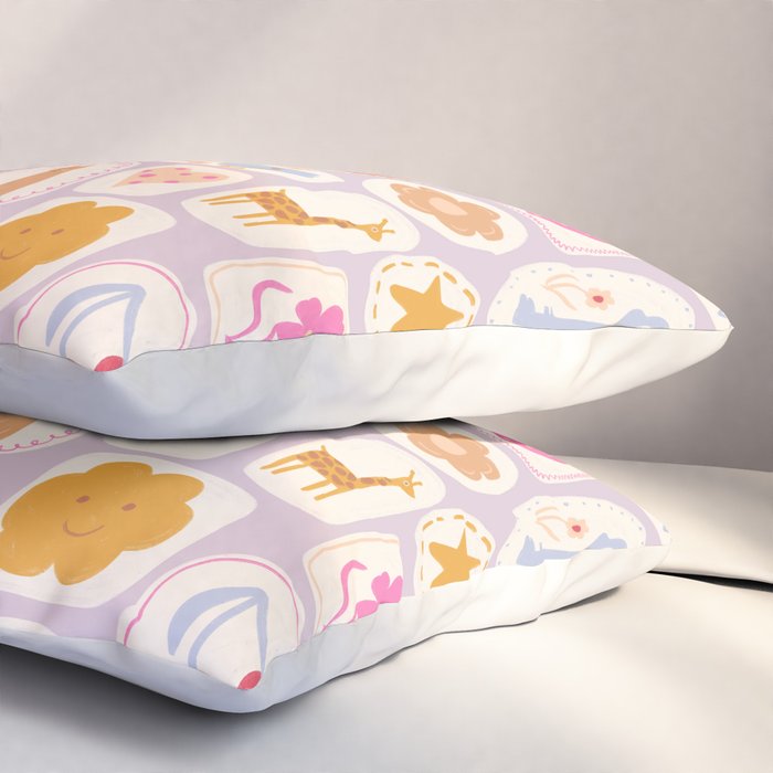 Little treasures, fun hand drawn pattern Pillow Sham Gallery Image 3