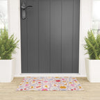 Little treasures, fun hand drawn pattern Welcome Mat Gallery Image 3