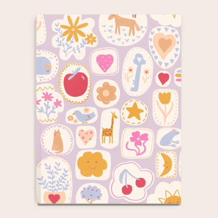 Little treasures, fun hand drawn pattern Notebook Gallery Image 4