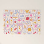 Little treasures, fun hand drawn pattern Welcome Mat Gallery Image 1