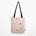 Little treasures, fun hand drawn pattern Tote Bag Gallery Image 2