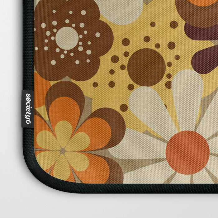 70's Floral Prints, Retro Art Laptop Sleeve Gallery Image 3