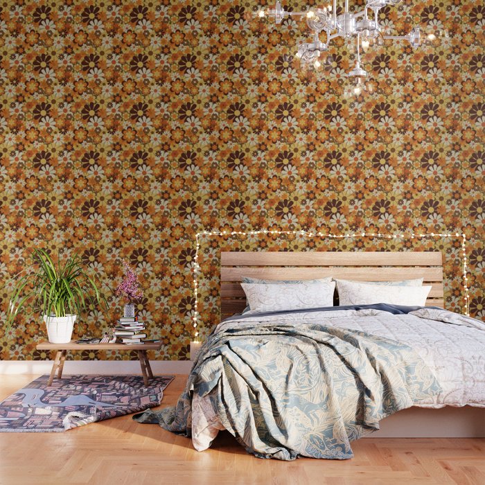 70's Floral Prints, Retro Art Wallpaper Gallery Image 3