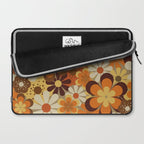 70's Floral Prints, Retro Art Laptop Sleeve Gallery Image 2