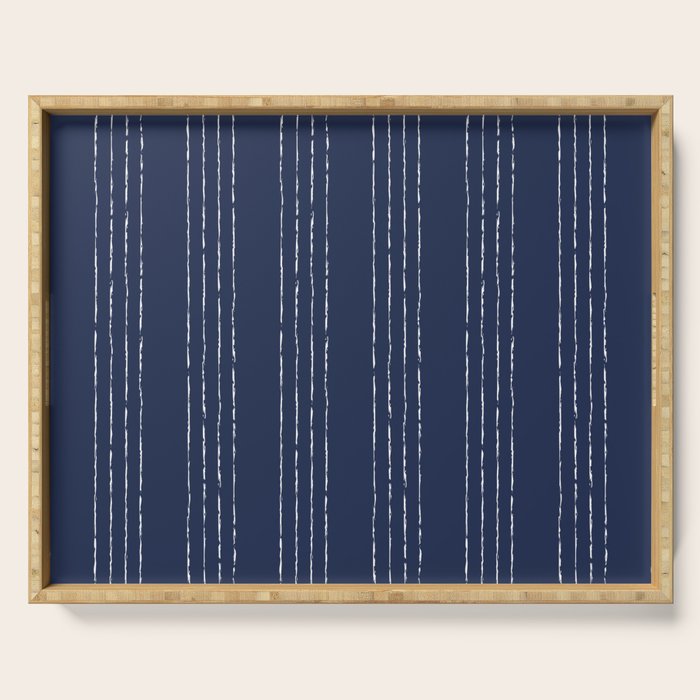 Lines #5 (Navy) Serving Tray Gallery Image 1