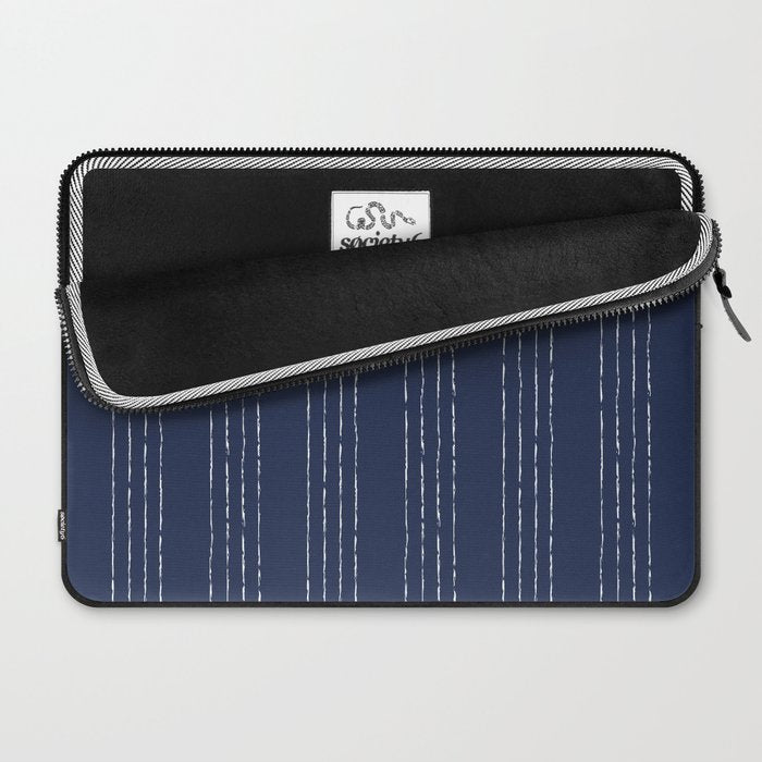 Lines #5 (Navy) Laptop Sleeve Gallery Image 2