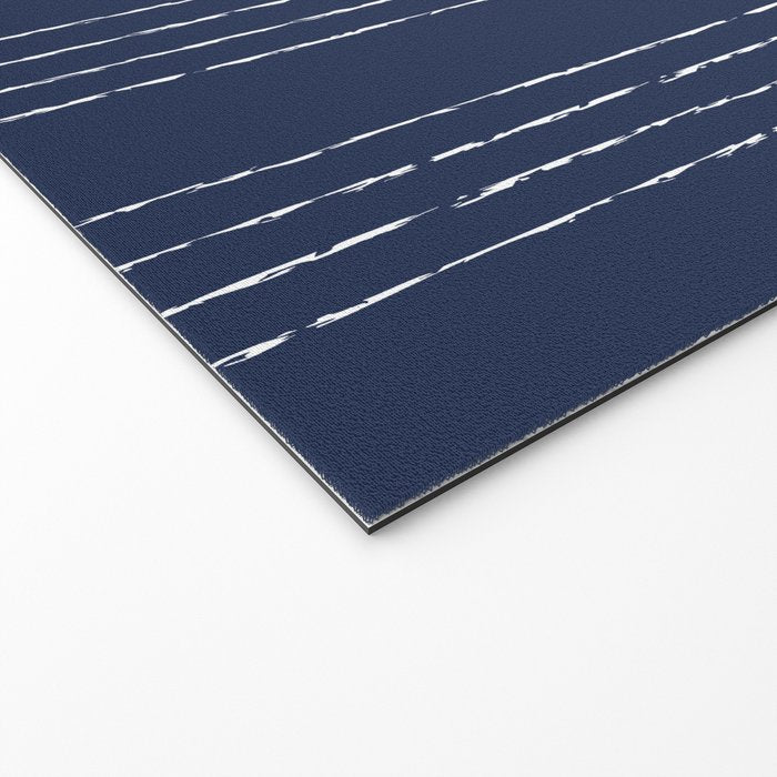 Lines #5 (Navy) Welcome Mat Gallery Image 2